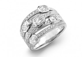 Phoenix Cut™ diamonds & pave dress ring, special edition
